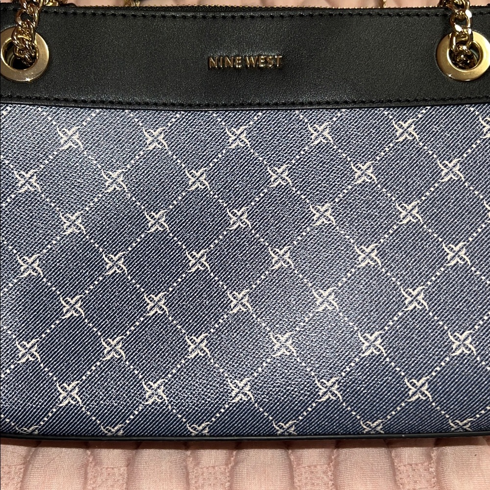 NINE WEST Ellie a List Crossbody Denim Logo - Picture 7 of 13